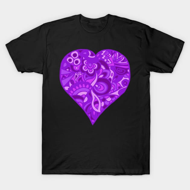 Purple Heart T-Shirt by TimeTravellers